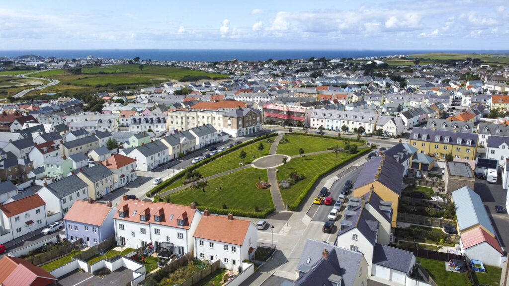 Nansledan Aerial view of park