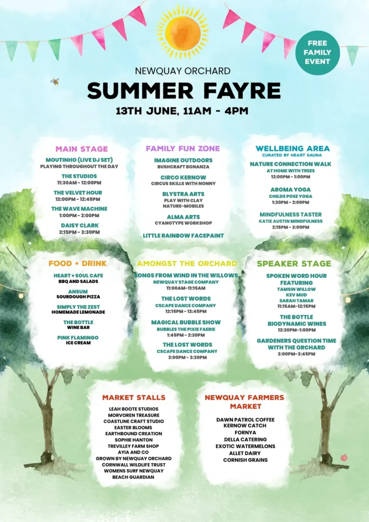 Summer Fayre Line Up Poster